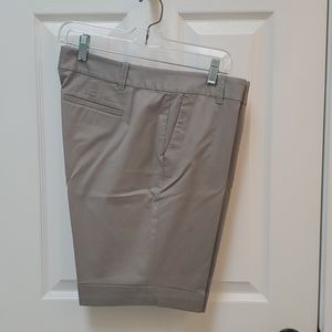 Cuffed thigh length shorts